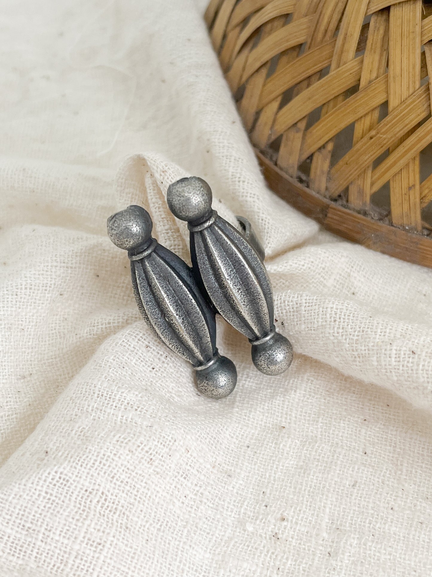 Arabi Silver Oxidised Ring