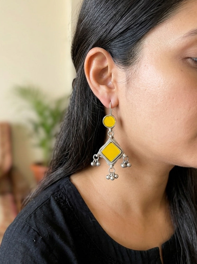 BANO - Yellow Afghani Glass Jewellery