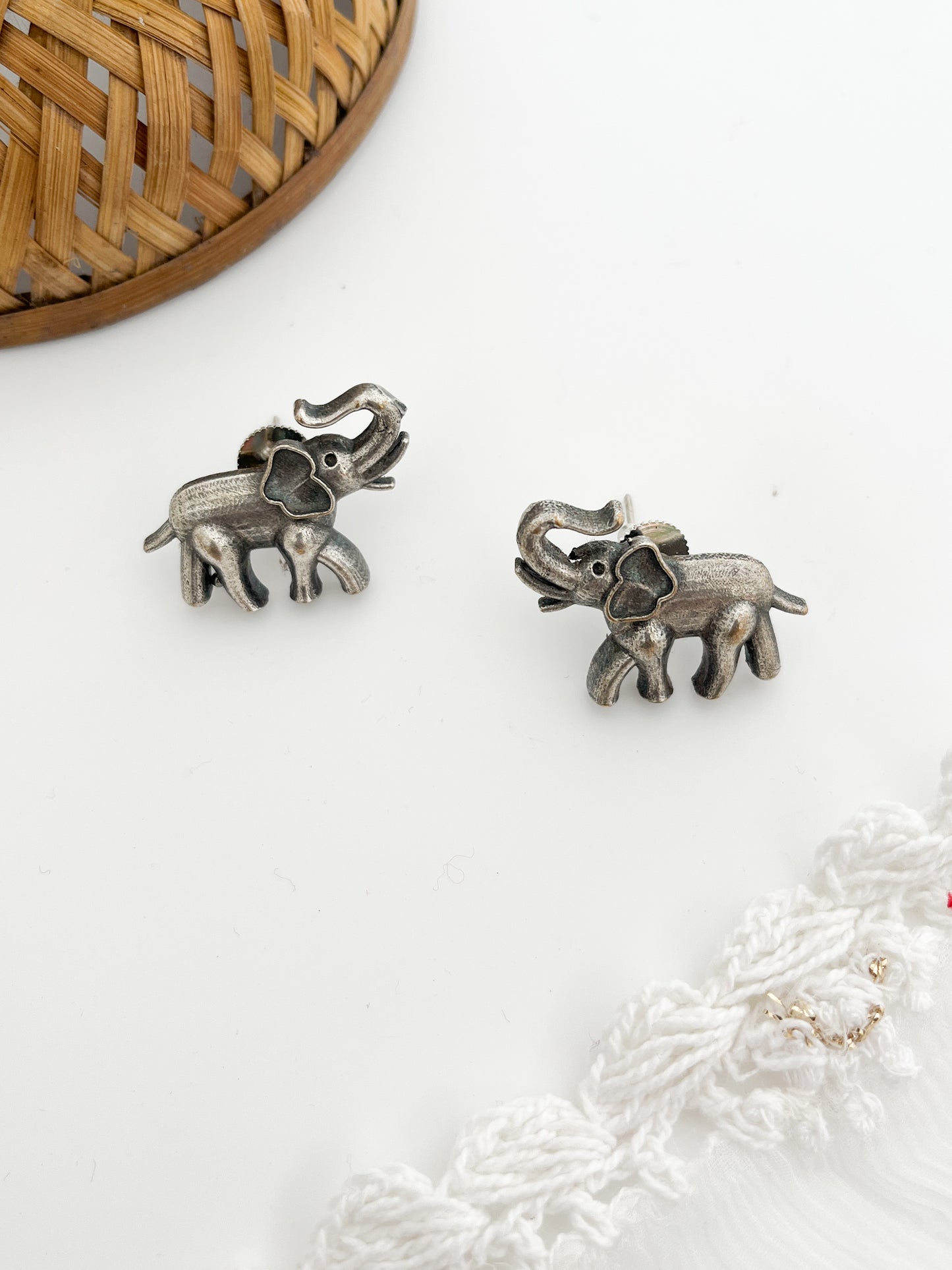 Elephant Figure Studs