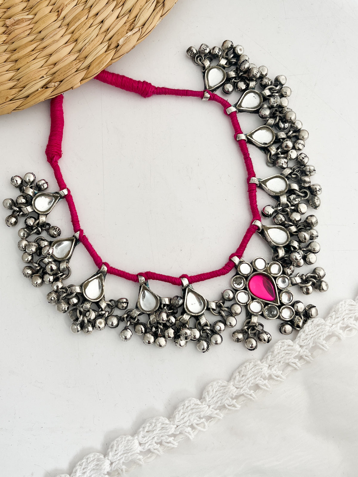 GULABO -Pink Patwa Kundan Jewellery