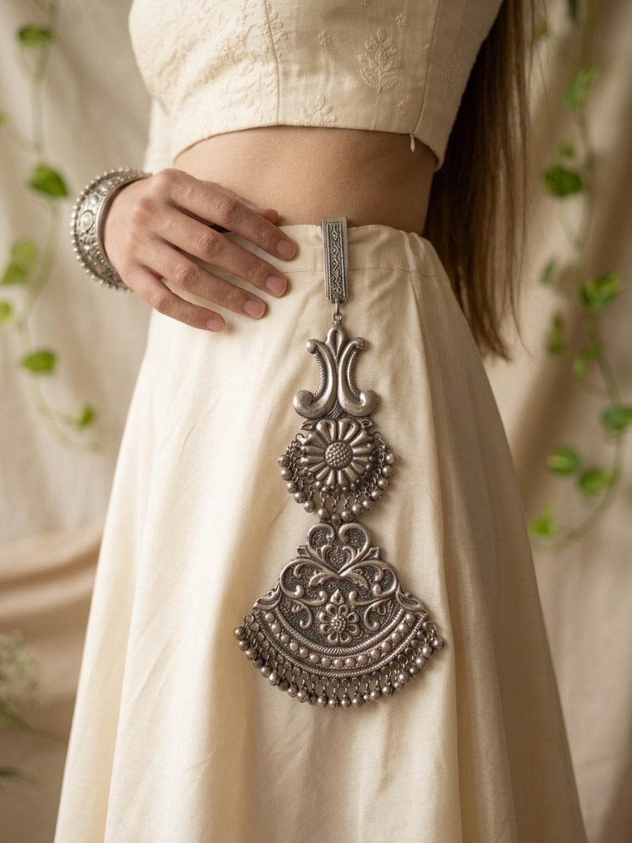 KINJAL - Silver Plated Brass Juda