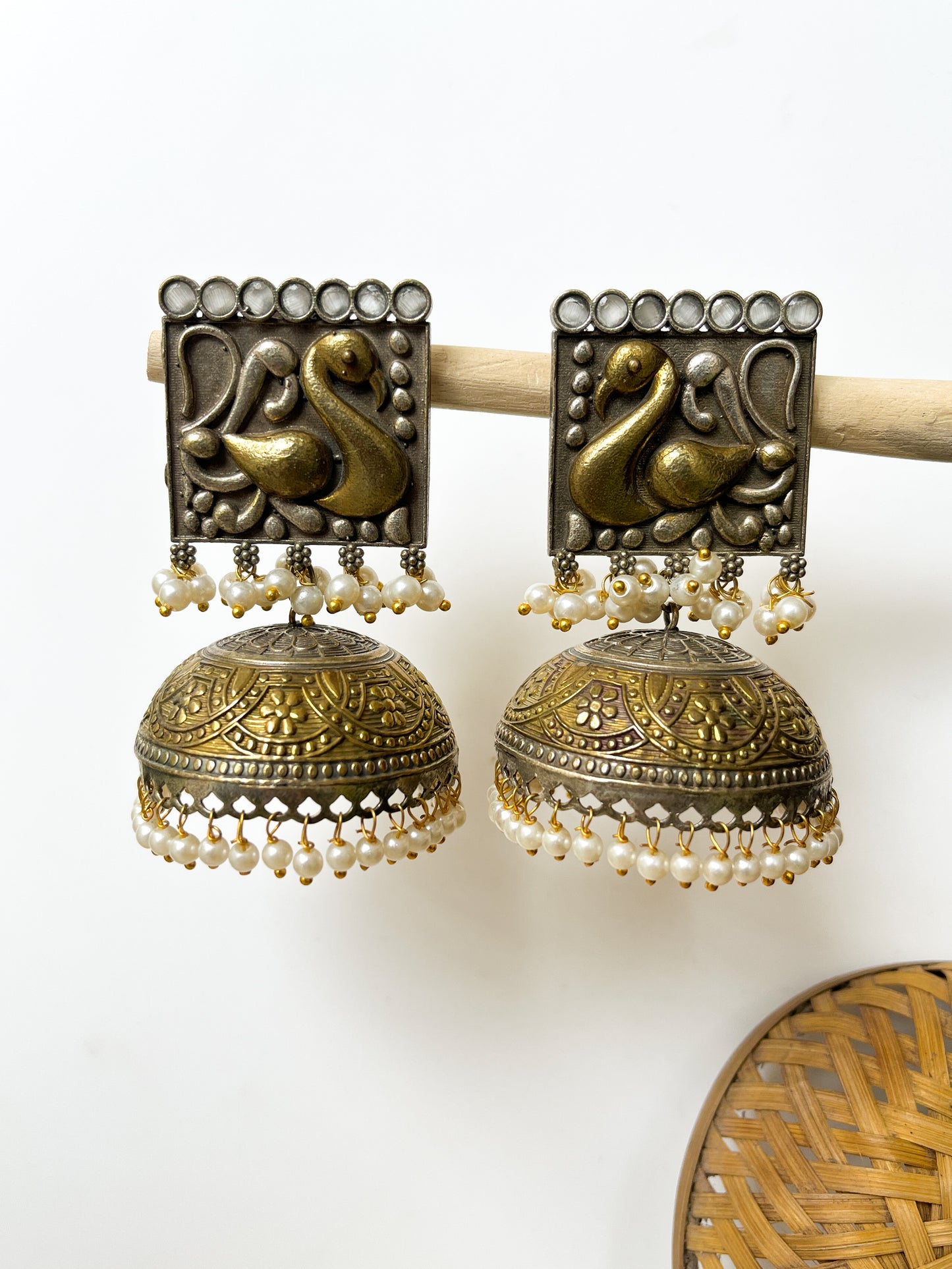 Mohenjo-daro - DualTone Ancient Look Jhumkas