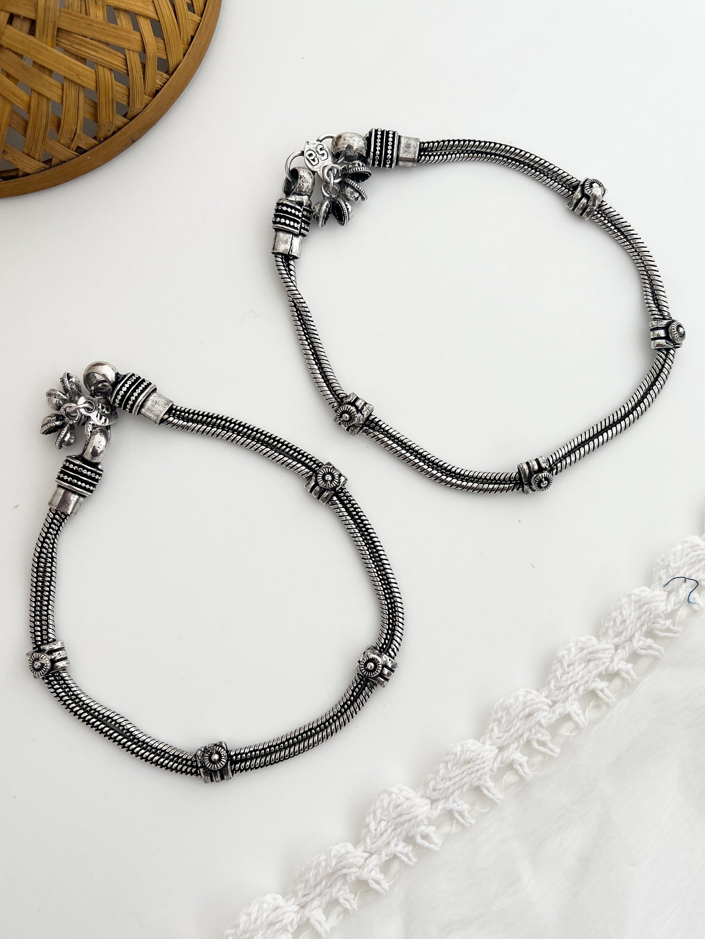 Payal - German Silver Double Payal