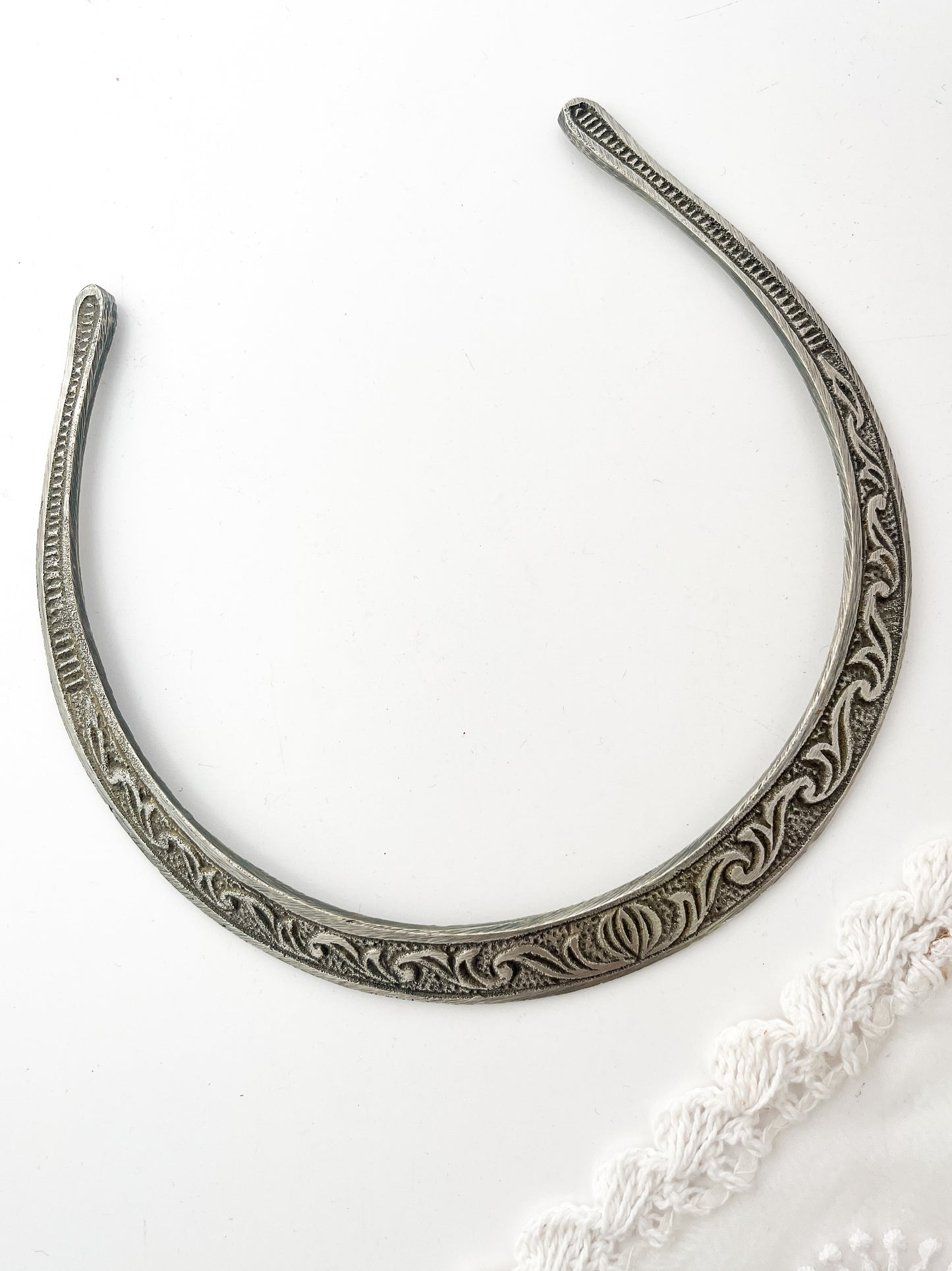 ROOP- Brass With Silver Plating Intricate Hasli