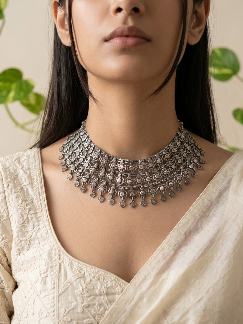 URVASH - Brass German Silver Neckpiece