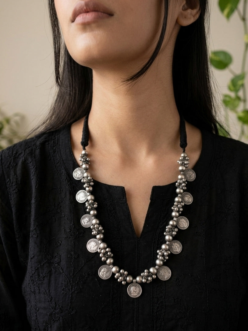 YESHVI - Brass German Silver Neckpiece