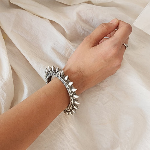 BANGLE- Silver Cuff German Oxidized Bangle