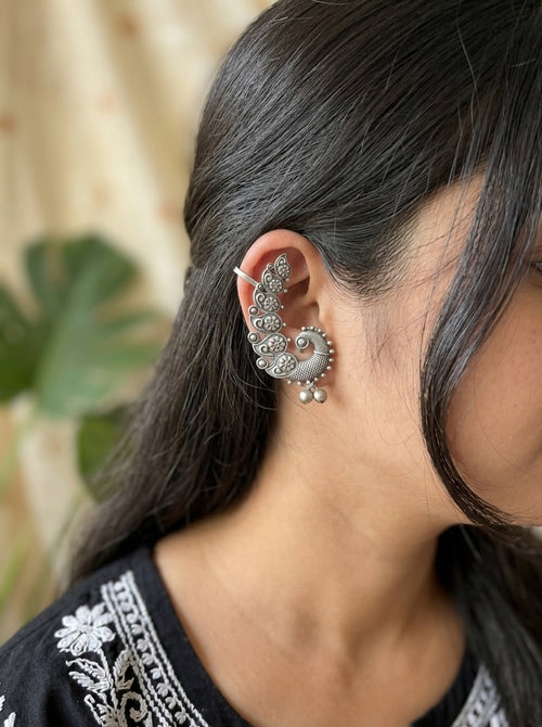 AAROHI -Silver Plated Brass Earcuff