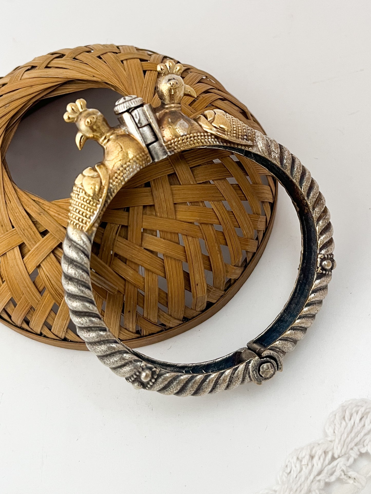 ANAMIKA - Brass Silver Plated Kada Bangle