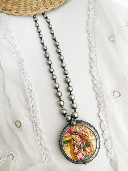 ANAMIKA - Brass With Silver Plating Bangle Locket Rajput Lady