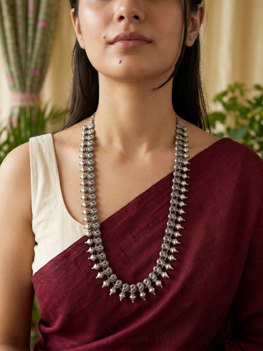 ASHIMA - Brass With Silver Plating Neckpiece