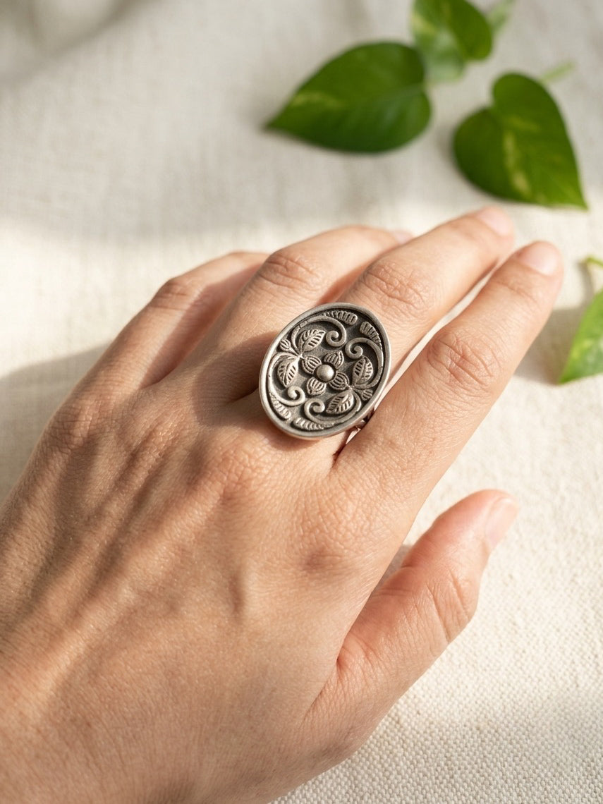 BANO - Brass With Silver Plating Ring