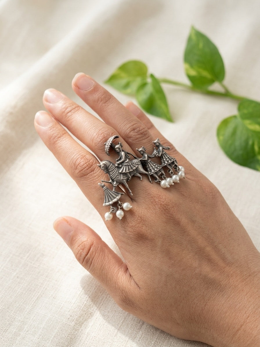 BARAT - Brass With Silver Plating Ring