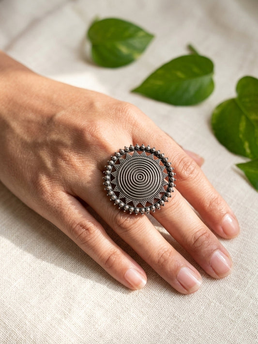 CHAKRA - German Silver Ring