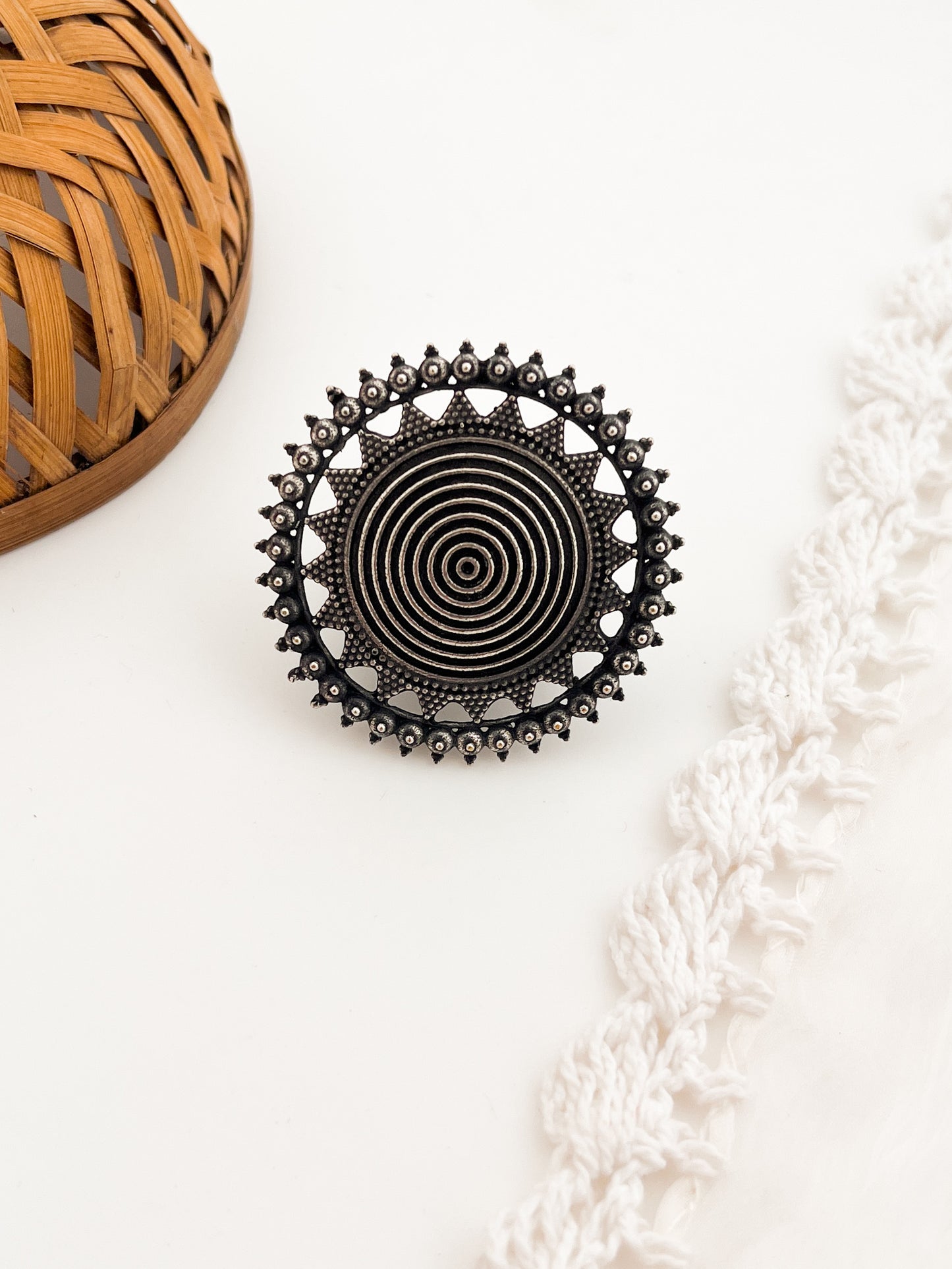 CHAKRA - German Silver Ring
