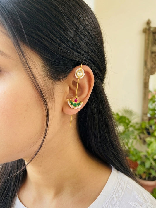 DIYA - Gold Tone Pin Earcuff