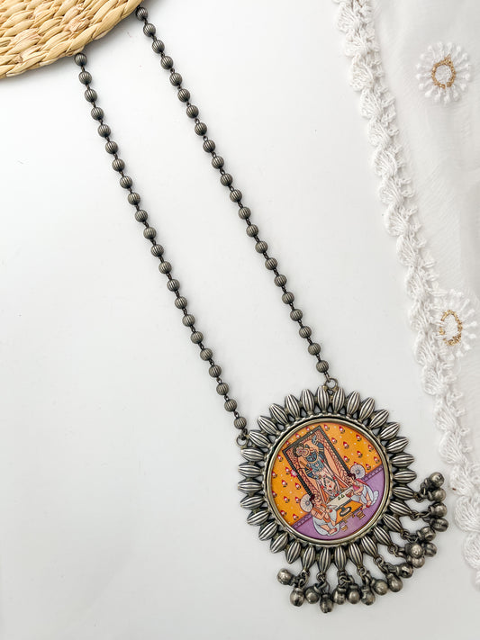 DWARKA - Brass With Silver Plating Lord Dwarkadish Pendent