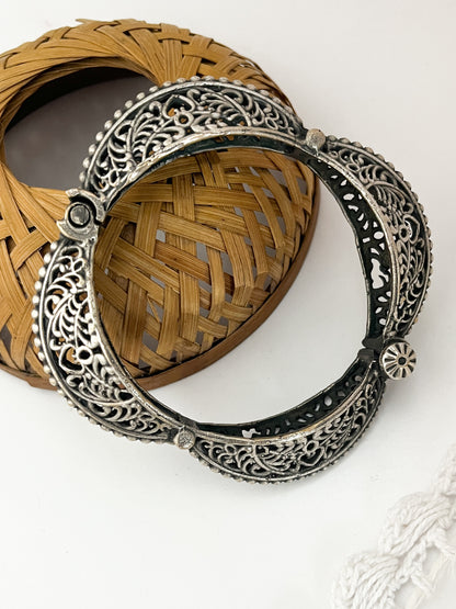 EKTA - Brass Silver Plated Kada Bangle