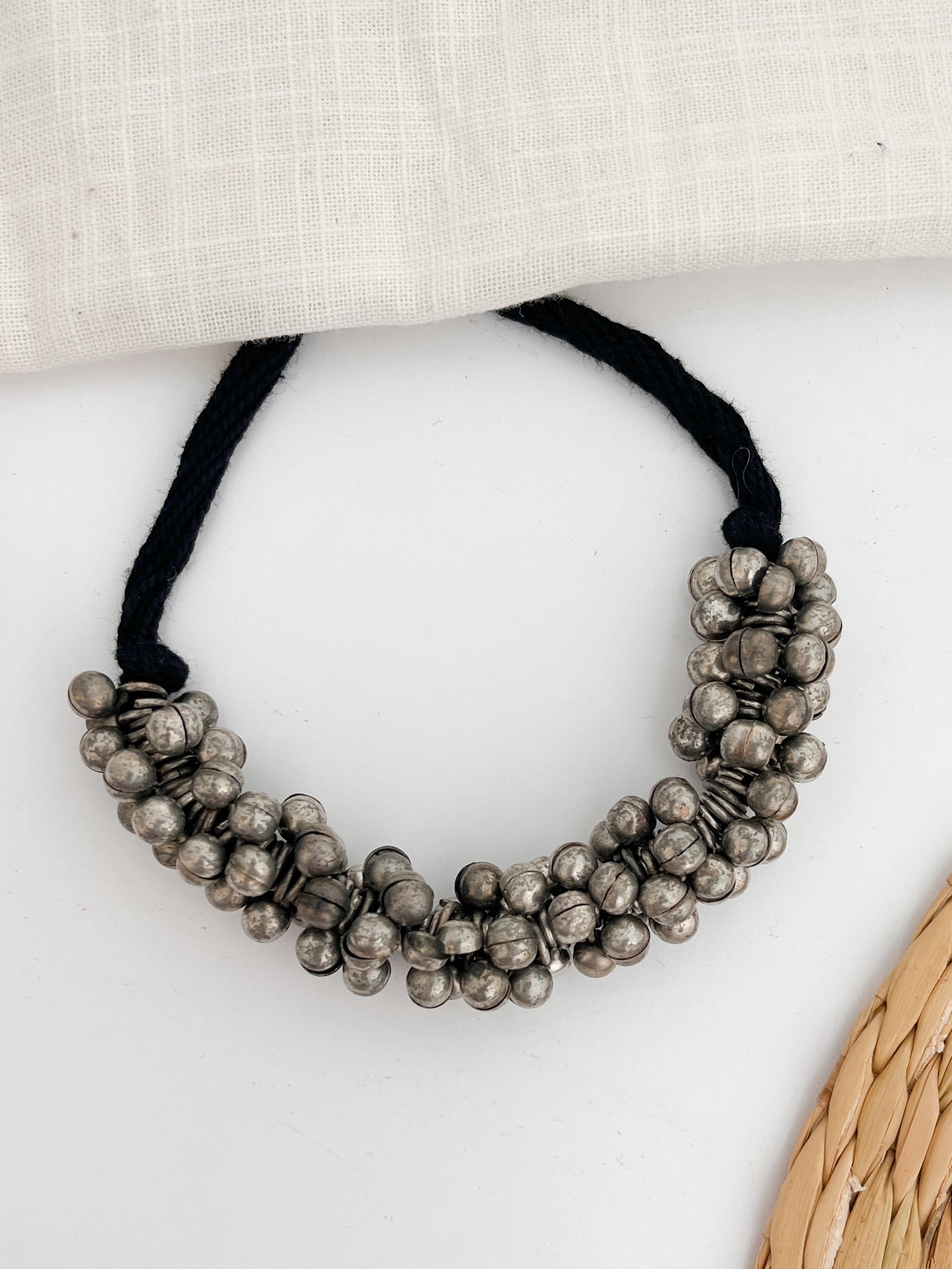 GHUNGRU - German Silver Ghungru Choker