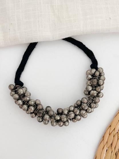 GHUNGRU - German Silver Ghungru Choker