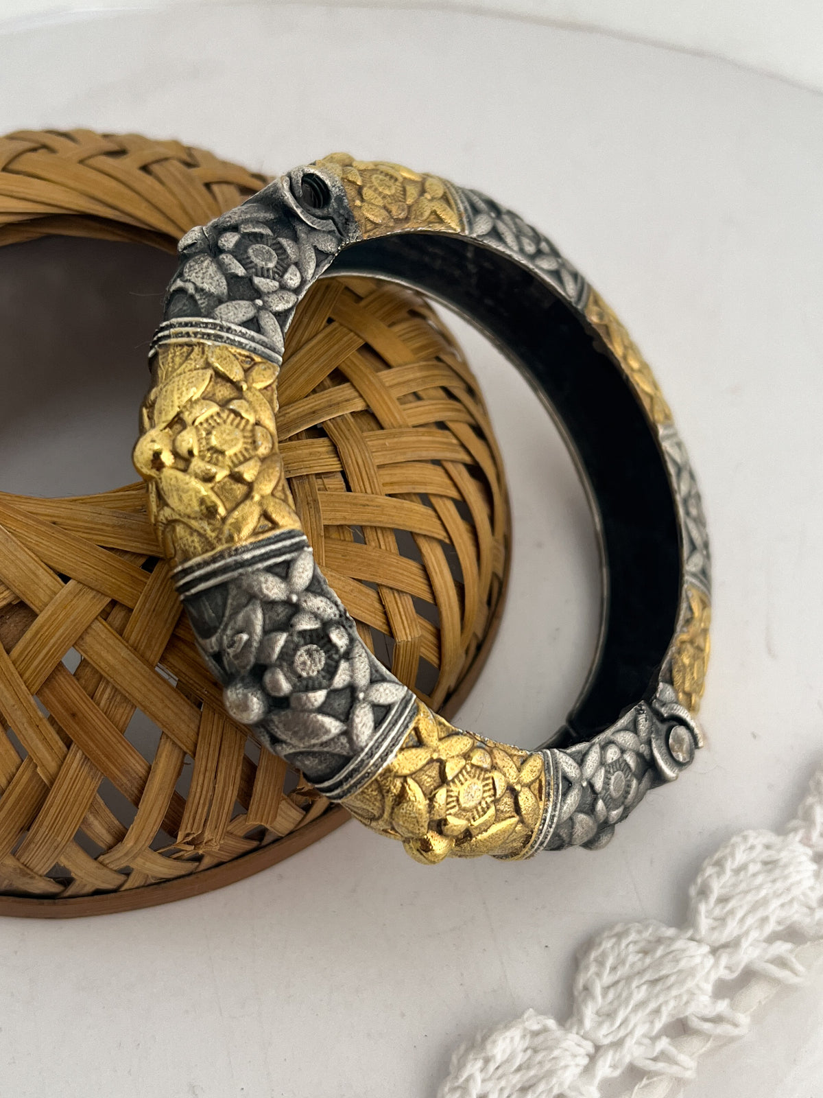 PAYAL - Dual Tone Brass Kada Bangle