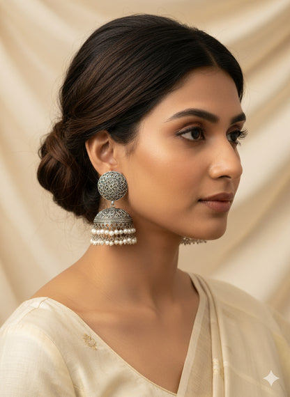 Yashvi - Mandala Stud Jhumkas