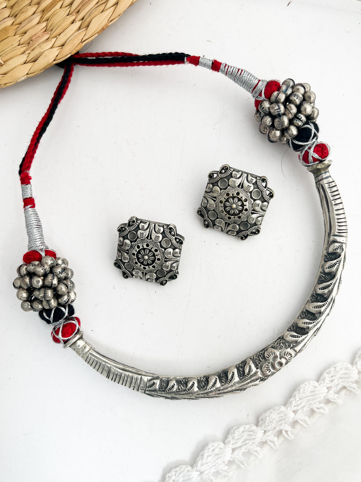 PIYU - Brass Hasli With Silver Plating