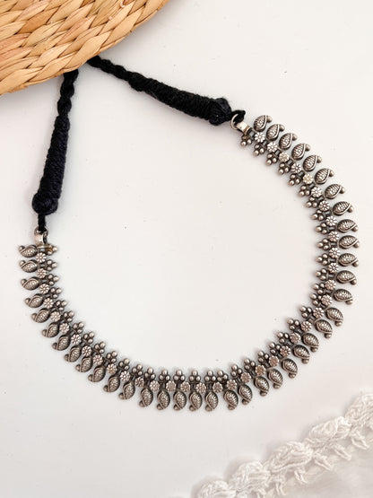 SARASWATI - German Silver Neckpiece