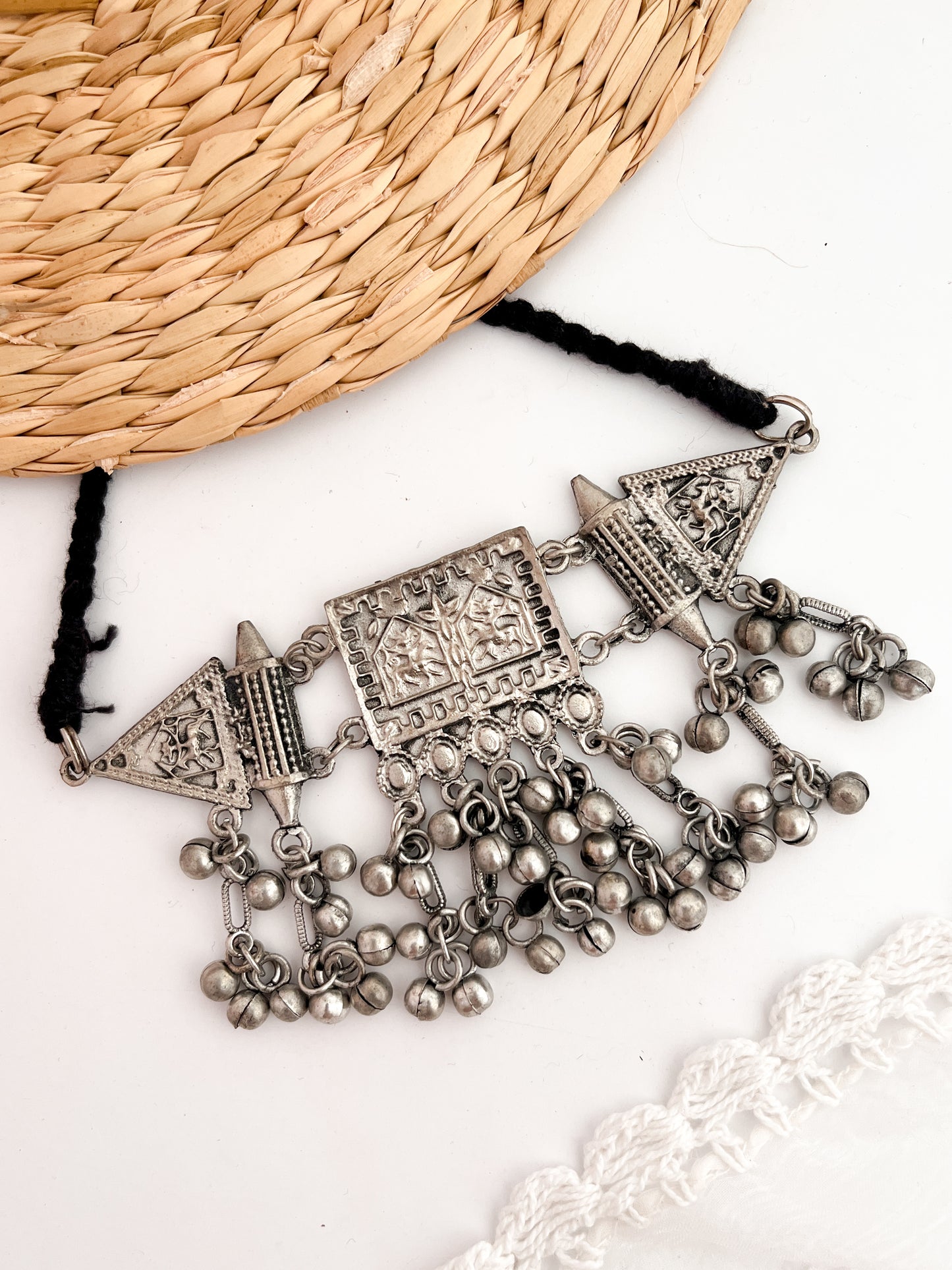 YAKSHINI - German Silver Neckpiece