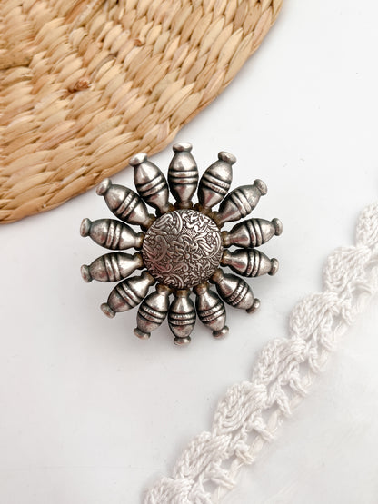 SUNDARI - German Silver Ring