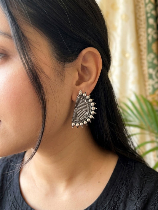 ADHIRA - German Silver Studs