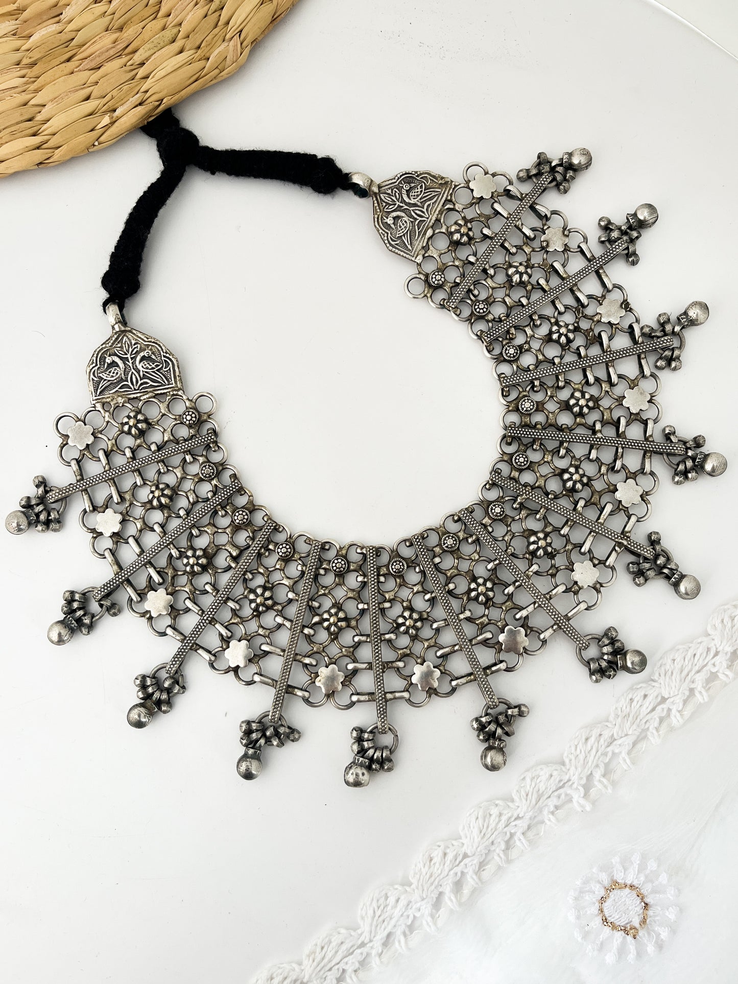 PANCHALI - Brass German Silver Neckpiece