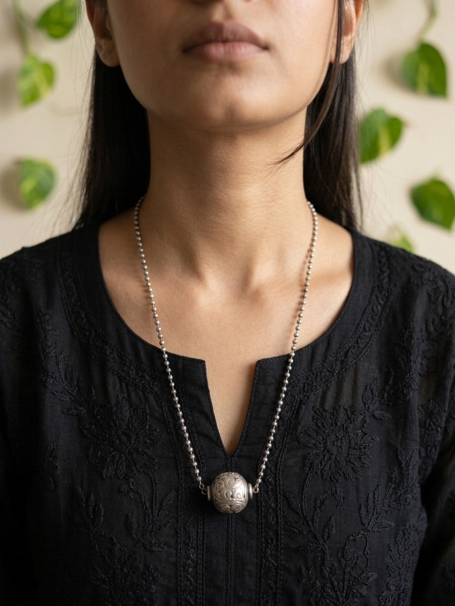 NITARA - Brass With Silver Plating Neckpiece