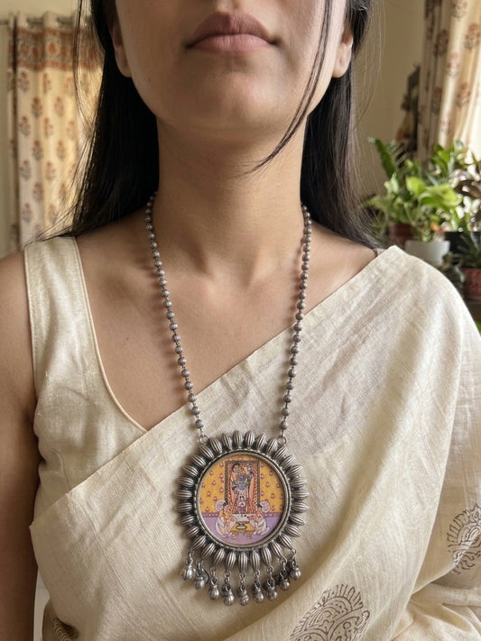 DWARKA - Brass With Silver Plating Lord Dwarkadish Pendent