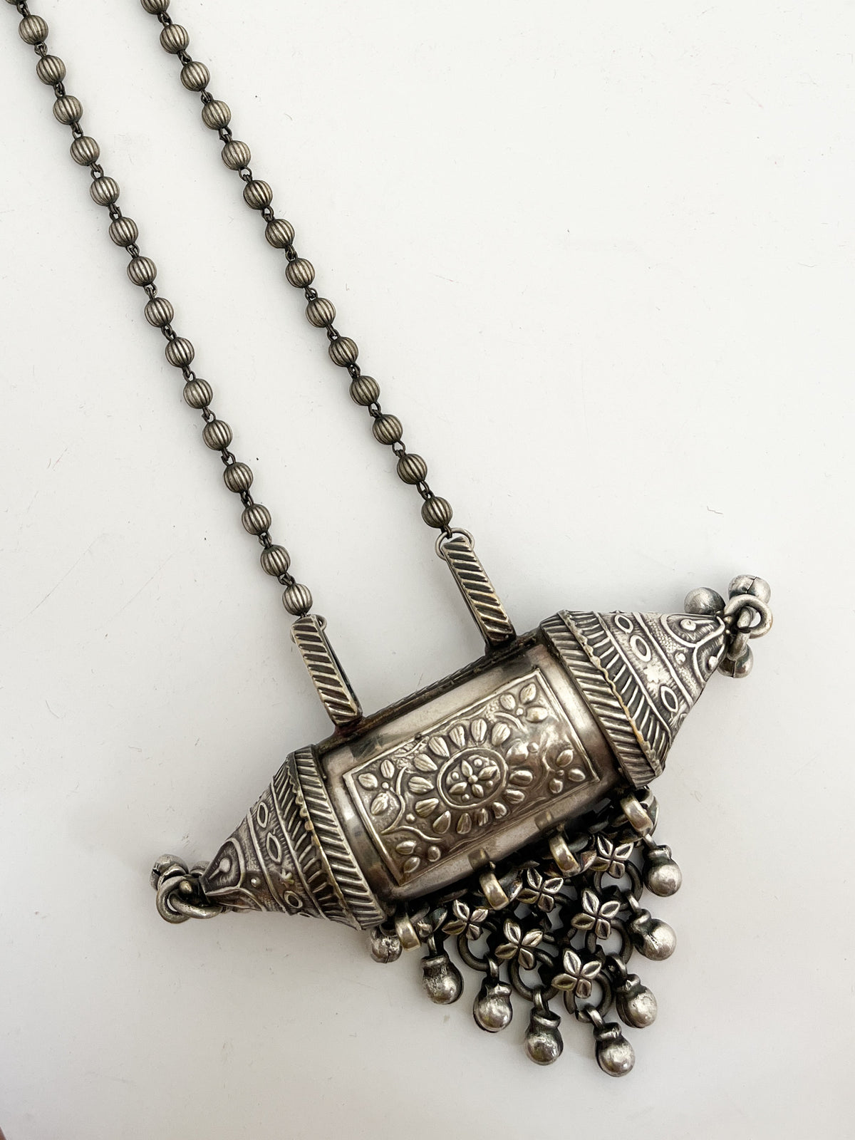 RUSHA - Silver Plated Brass Long Neckpiece