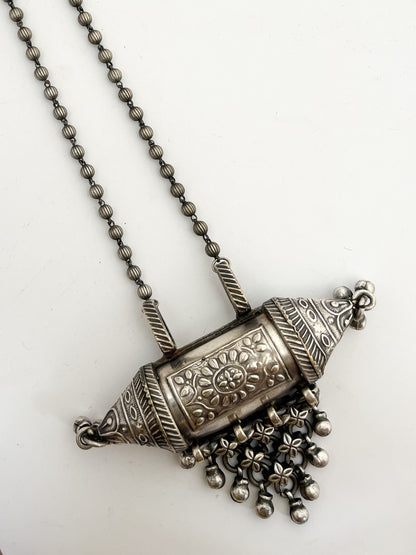 RUSHA - Silver Plated Brass Long Neckpiece