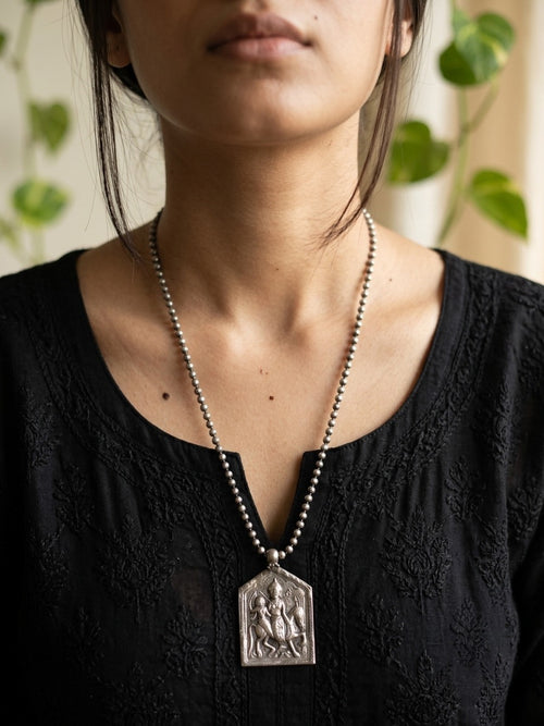 JHASI KI RANI- Brass Silver Plated NeckPiece