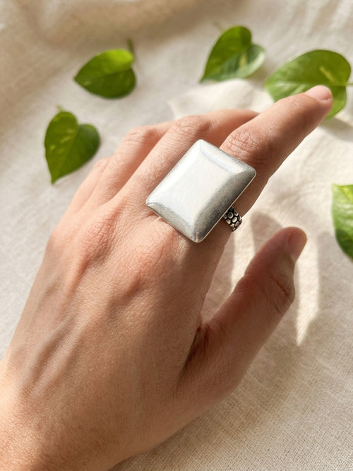 JOYA - Silver Plated Brass Ring
