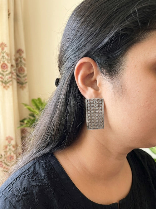 KANYA - Silver Plated Brass Stud