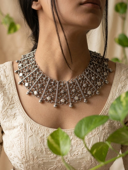 KASTURI - Brass German Silver Neckpiece