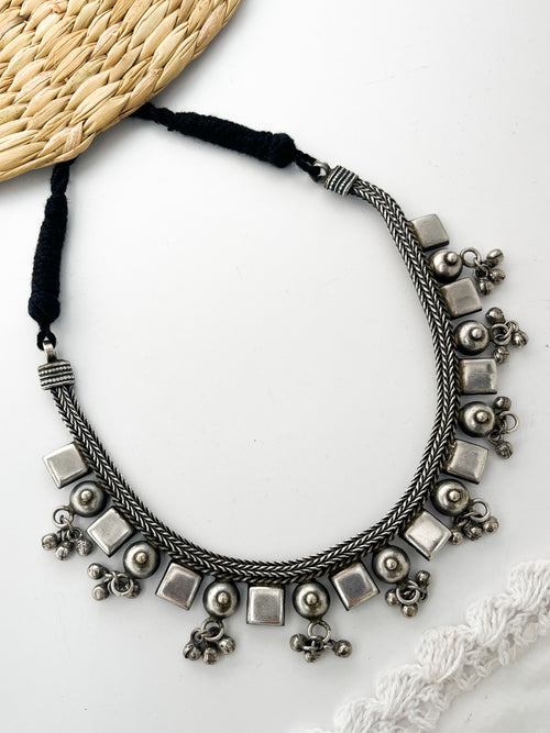 KAUSHALYA - Brass With Silver Plating Neckpiece