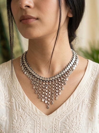 LAILA - German Silver Neckpiece