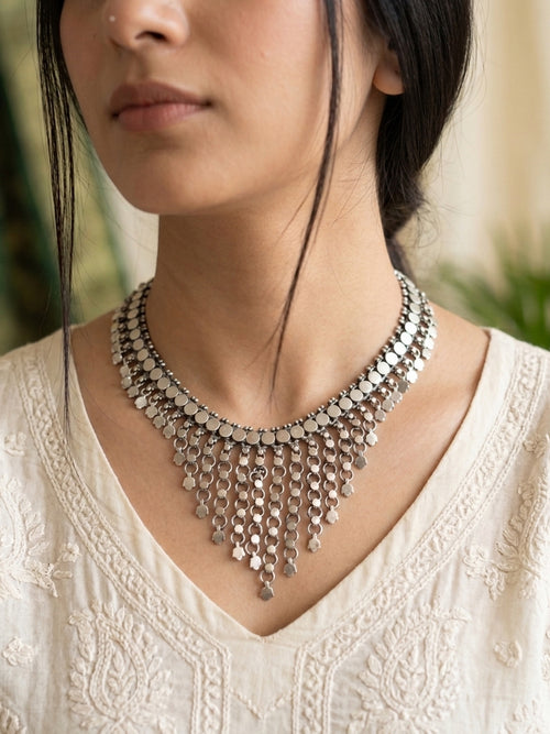 LAILA - German Silver Neckpiece