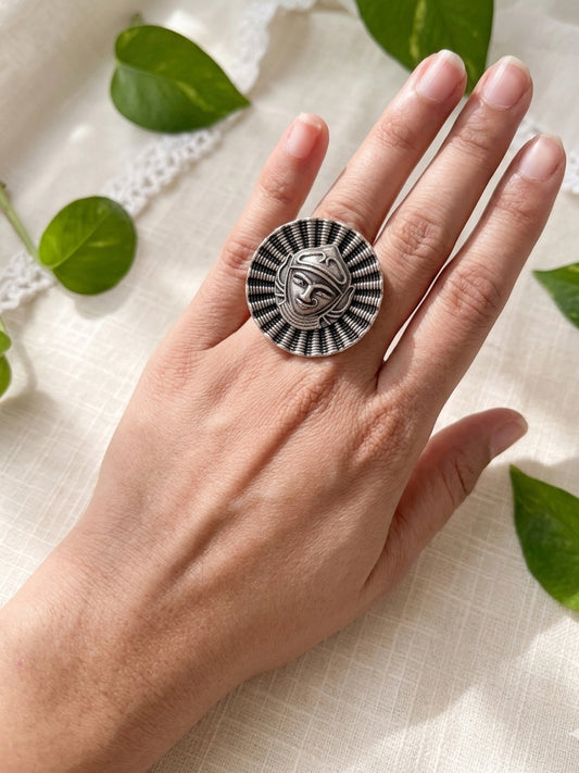 MAA- German Silver Earring