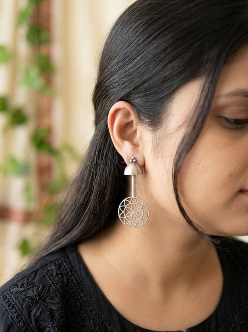 MANVI - German Silver Chakra Dangler