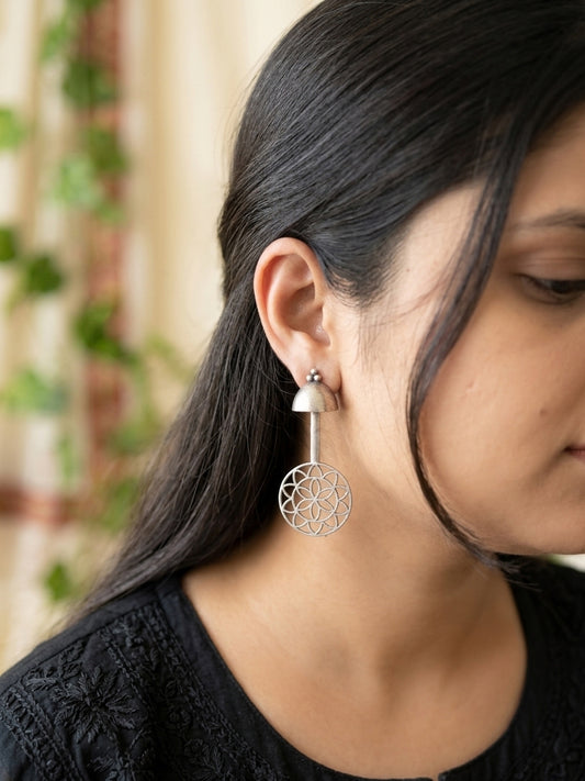 MANVI - German Silver Chakra Dangler