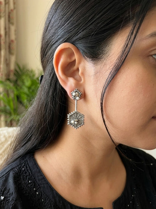 MEKHALA - Silver Plated Brass Stud