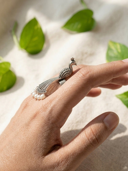 MIRA- German Silver Brass Ring