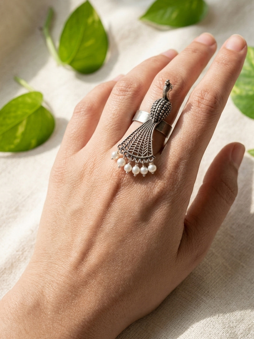MIRA- German Silver Brass Ring