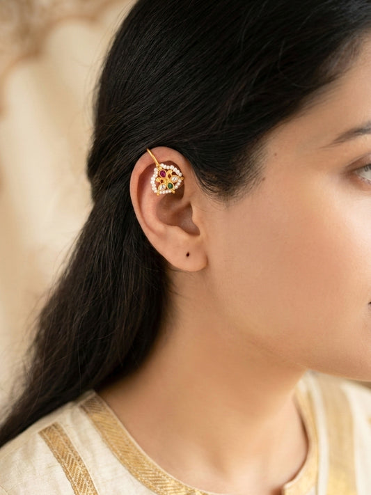 MITHILA - Kundan Work Gold Bugdi